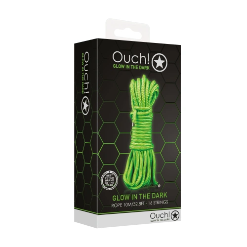 BDSM Bondage Rope Ouch! Glow In The Dark Neon [2]