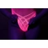 Nina Halter Neck Mesh Bodysuit Ouch! Glow In The Dark neon pink [3]