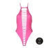 Erotic revealing bodysuit with open bottom Ouch! Glow In The Dark neon pink [4]