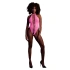 Erotic revealing bodysuit with open bottom Ouch! Glow In The Dark neon pink