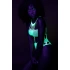 Mesh bodysuit Ouch! Glow In The Dark neon green [6]