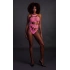 Dilyana - Mesh bodysuit Ouch! Glow In The Dark neon pink [2]