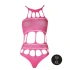 Dilyana - Mesh bodysuit Ouch! Glow In The Dark neon pink [4]