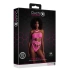 Dilyana - Mesh bodysuit Ouch! Glow In The Dark neon pink [6]
