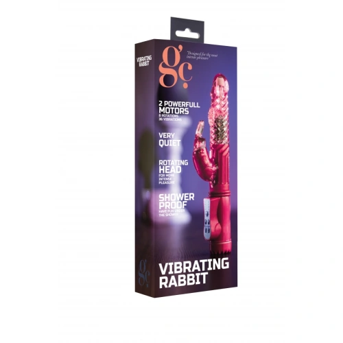 Rabbit Vibrator with Rotating End and Pearls GC Pink [7]