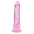Realistic dildo with testicles Crystal Clear 19 cm. pink [2]