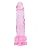 Realistic dildo with testicles Crystal Clear 19 cm. pink [3]