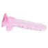 Realistic dildo with testicles Crystal Clear 19 cm. pink [4]