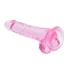 Realistic dildo with testicles Crystal Clear 19 cm. pink [6]
