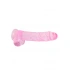 Realistic dildo with testicles Crystal Clear 24 cm. pink [2]
