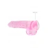 Realistic dildo with testicles Crystal Clear 24 cm. pink [3]