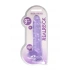 Realistic dildo with testicles Crystal Clear 24 cm. purple [6]
