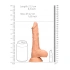 Real Rock 8" Testicle Cyber ​​Leather Realistic Dildo [6]