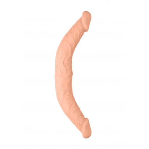 Realistic double dildo made of cyber leather Real Rock 36 cm [2]