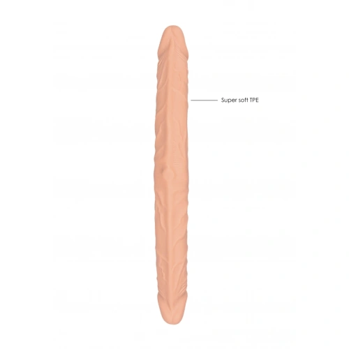 Realistic double dildo made of cyber leather Real Rock 36 cm [5]
