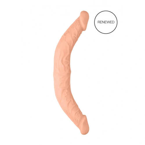 Realistic double dildo made of cyber leather Real Rock 36 cm [6]
