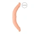 Realistic double dildo made of cyber leather Real Rock 36 cm [6]