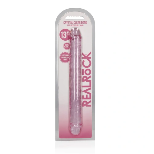 Irina Tsvyat Double jelly dildo Real Rock Crystal Clear 13" pink [4]
