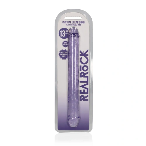 Irina Tsvyat Double jelly dildo Real Rock Crystal Clear 13" purple [5]