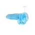 Size*Color*Realistic dildo with testicles Crystal Clear 21 cm blue [3]