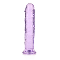 Irina Jelly Dildo Real Rock Crystal Clear 7" Purple