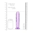 Irina Jelly Dildo Real Rock Crystal Clear 7" Purple [5]