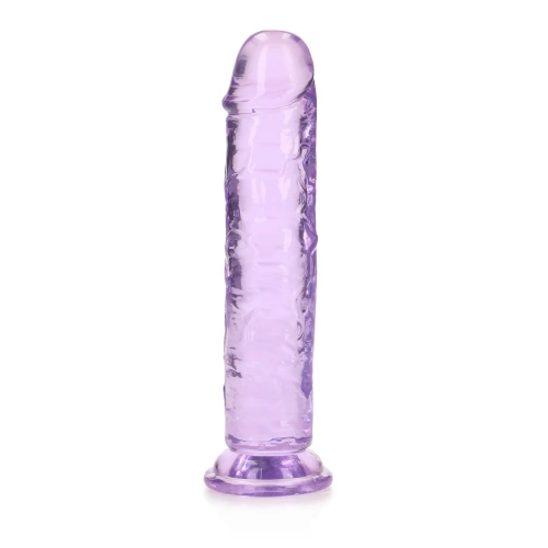 Irina Jelly Dildo Real Rock Crystal Clear 7" Purple
