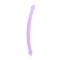Color* Dilyana- Real Rock Crystal Clear Double Jelly Dildo 17" Purple