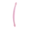 Dilyana - Double Jelly Dildo Real Rock Crystal Clear 17" Pink
