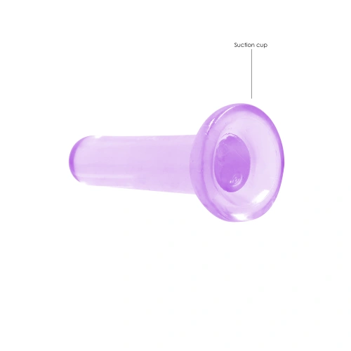 **Real Color- Real Rock Flexible Jelly Dildo 5" Purple [2]