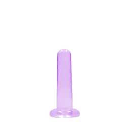 **Real Color- Real Rock Flexible Jelly Dildo 5" Purple