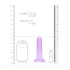 **Real Color- Real Rock Flexible Jelly Dildo 5" Purple [3]