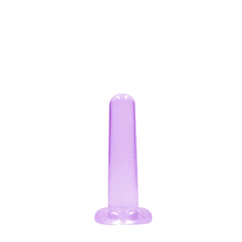 **Real Color- Real Rock Flexible Jelly Dildo 5" Purple **Real Color- Real Rock Flexible Jelly Dildo 5" Purple