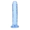 Irina Jelly Dildo Real Rock Crystal Clear 6" Blue