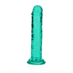 Irina Jelly Dildo Real Rock Crystal Clear 6" Turquoise