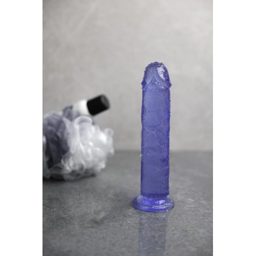 Irina Jelly Dildo Real Rock Crystal Clear 7" Blue [6]