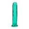 Irina Jelly Dildo Real Rock Crystal Clear 7" Turquoise