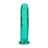 Irina Jelly Dildo Real Rock Crystal Clear 7" Turquoise