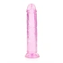 Irina Jelly Dildo Real Rock Crystal Clear 7" Pink [1]