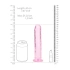 Irina Jelly Dildo Real Rock Crystal Clear 7" Pink [5]