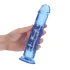 Irina Jelly Dildo Real Rock Crystal Clear 8" Blue [4]