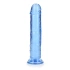 Irina Jelly Dildo Real Rock Crystal Clear 8" Blue
