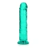 Irina Jelly Dildo Real Rock Crystal Clear 8" Turquoise [1]