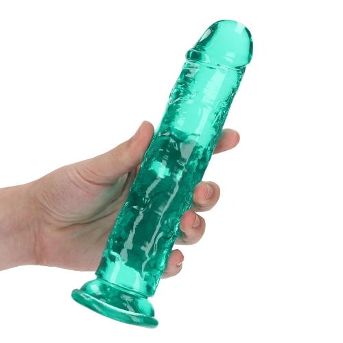 Irina Jelly Dildo Real Rock Crystal Clear 8" Turquoise [4]