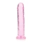 Irina Jelly Dildo Real Rock Crystal Clear 8" Pink