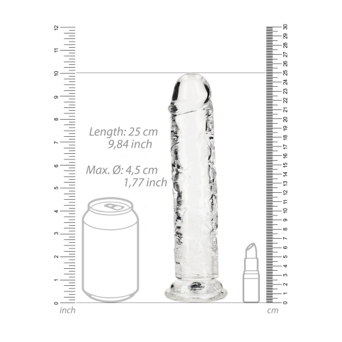 Irina Jelly Dildo Real Rock Crystal Clear 9" transparent [5]