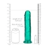 Irina Jelly Dildo Real Rock Crystal Clear 9" Turquoise [5]