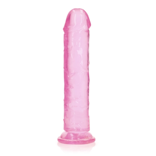 Irina Jelly Dildo Real Rock Crystal Clear 9" Pink