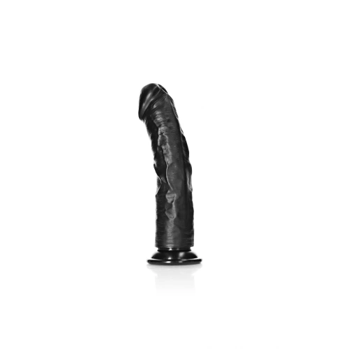 **Ju - Color - Real Rock Curved Large Realistic Dildo 10" Black [1]