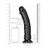 **Ju - Color - Real Rock Curved Large Realistic Dildo 10" Black [5]